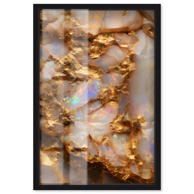 Décoration murale Mythic Gleam Shadowbox Print Geode par Art Remedy
