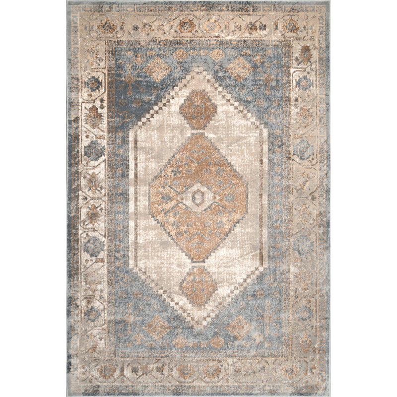 Evelin Southwestern Indoor Rug, Rectangle 4'3" x 6'
