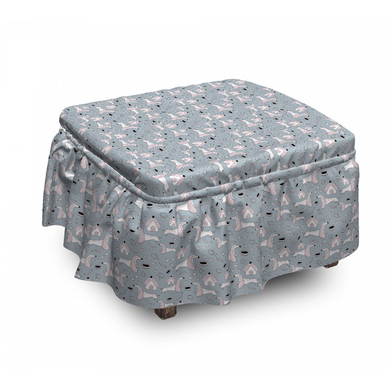 Housse pour pour animaux et repose-pieds chiot
