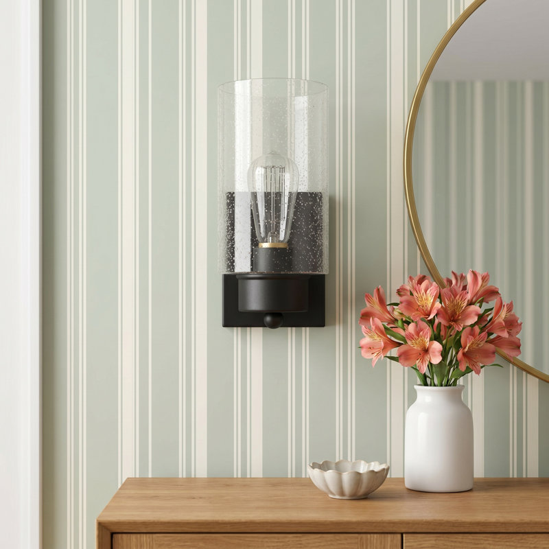 Colada 1-Light Dimmable Armed Sconce, Matte Black