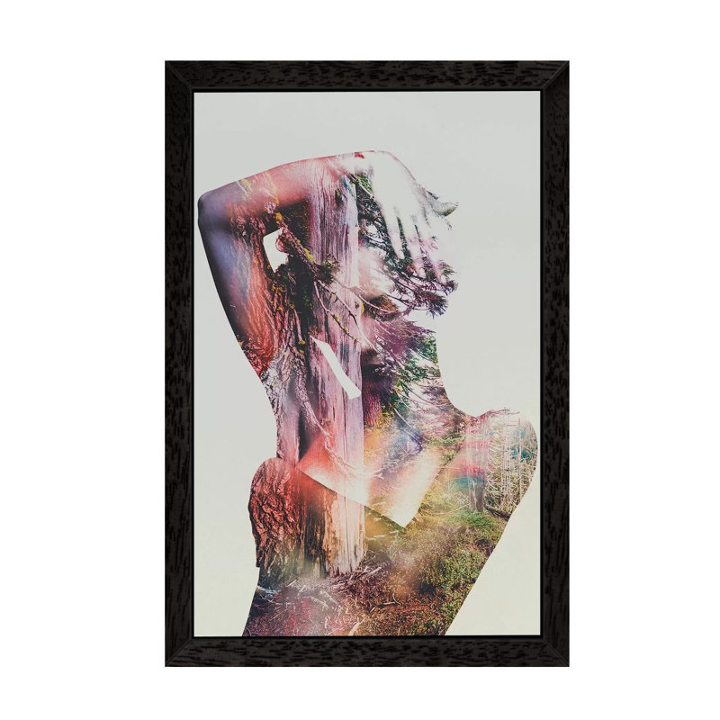 Andreas Lie - Wrapped Canvas Print, 101.6 cm H x 66.04 cm W, Black Floater Framed