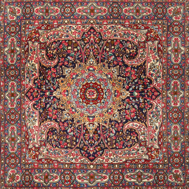 Dimitris Oriental Indoor Rug, Square 5'