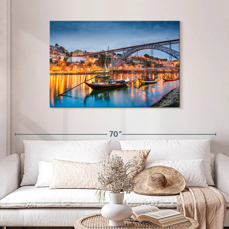 Bateaux du Douro, H 30 po x l 45 po