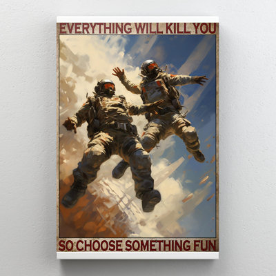 Skydiving So Choose Something Fun - 1 Piece Rectan " Skydiving So Choose Something Fun "