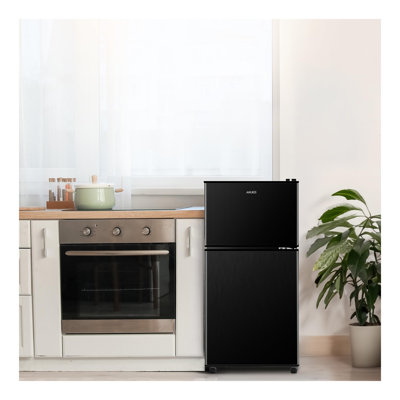 3.5Cu.Ft Compact Refrigerator Mini Fridge with Freezer, Small Refrigerator with 2 Door, 7 Level Thermostat Removable Shelves for Kitchen, Dorm, Apartm on Fridge.com
