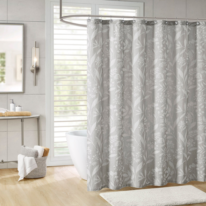 Rideau de douche Floral, Taupe