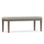 Banc de repose-pieds touffeté à aspect lin l 48 po Waverly-105353006