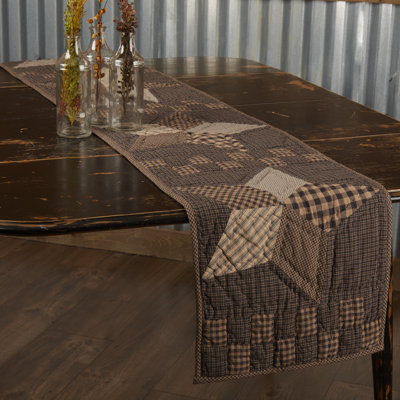 Farmhouse Star Runner Quilted 13X72