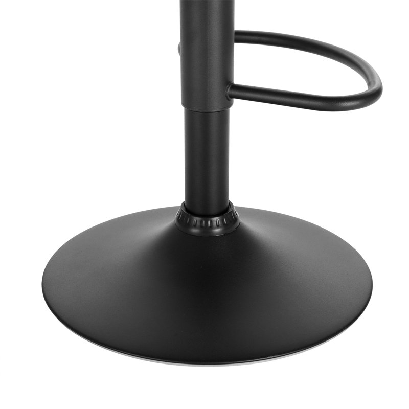 Peake Upholstered Adjustable Height Counter Stool, Dark Grey