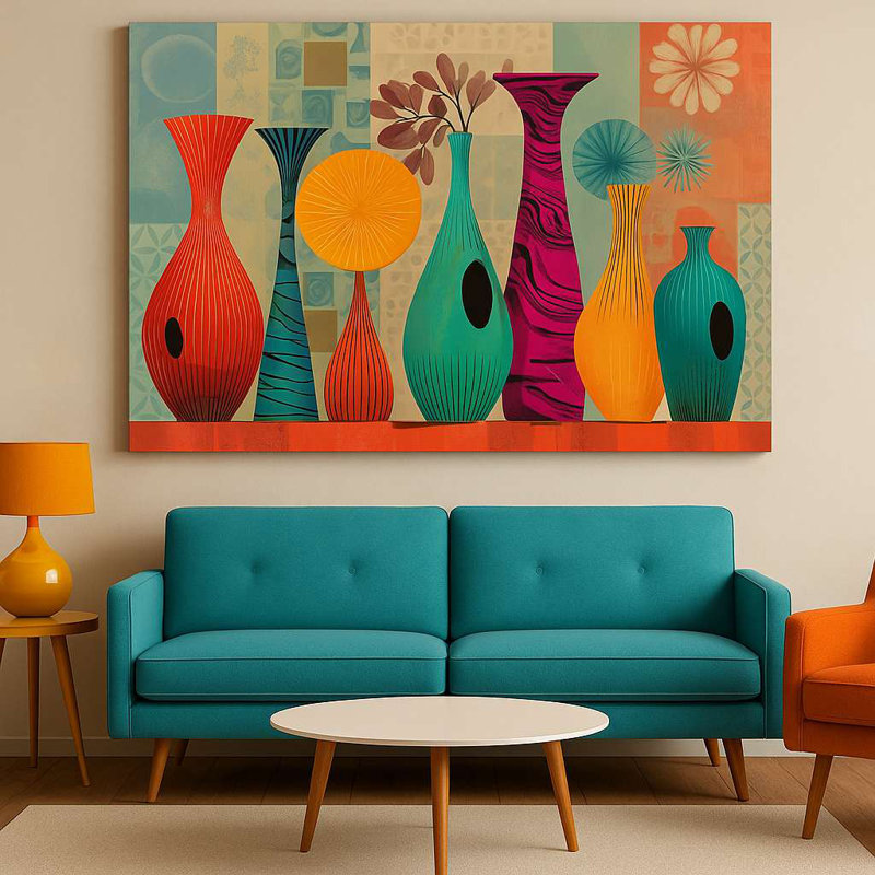 Stunning Decorative Canvas Painting, 19.7 x 27.6 inches | 100% Canvas with 100% Wooden Frame (Thickness: 0.8 x 1.2 inches) | Perfect for Living Room, Bedroom, or Office Decor, Elegant Art Piece for Any Space