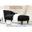 58'' Chaise , Velvet Upholstery, Right Arm Design, Solid Wood Legs, Enhances Room Style Sleeper Chaise, Button , Supports Up To 250 Lbs