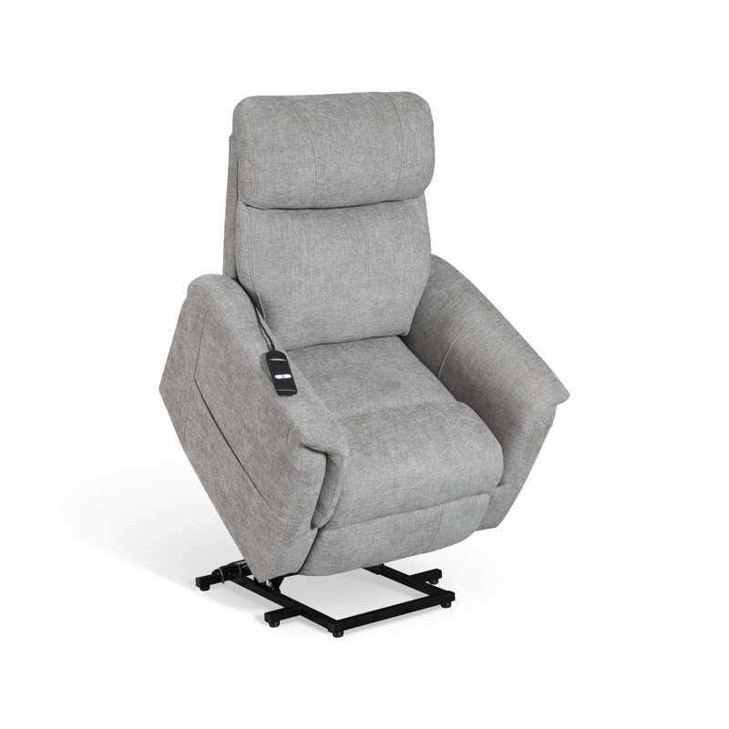 Brunswick Chenille Electric Riser Recliner Chair , Gray 