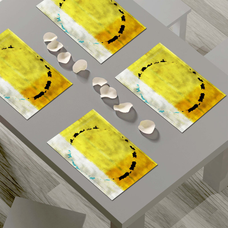 Polyester Abstract Rectangle Placemat