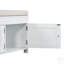 Banc de rangement avec 3 portes en forme de volet, banc à chaussures avec coussin amovible et espace de rangement caché (blanc, ancien SKU: WF284226AAK)
