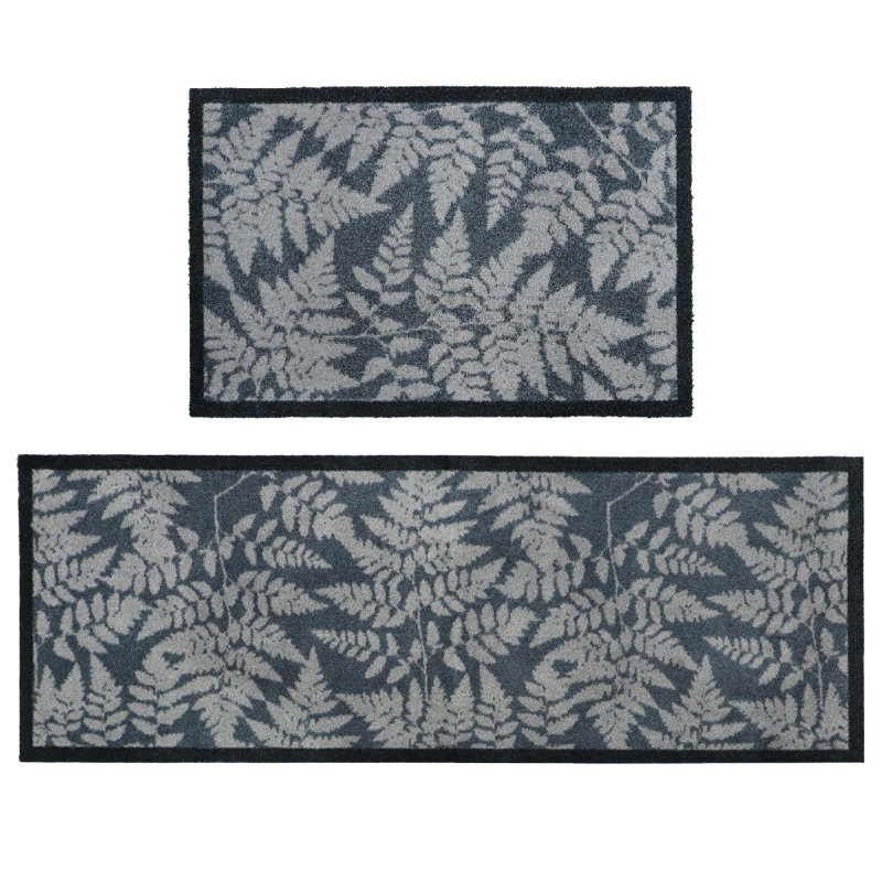 Non-Slip Floral Indoor Doormat