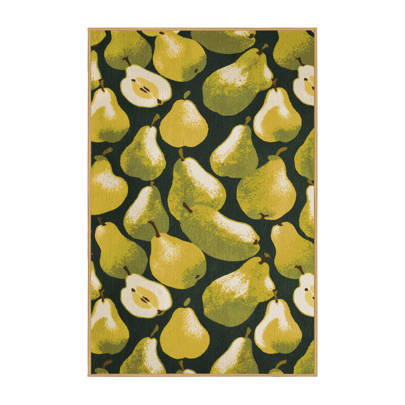  Tapis lavable poire Bartlett, Rectangulaire 2 pi x 3 pi