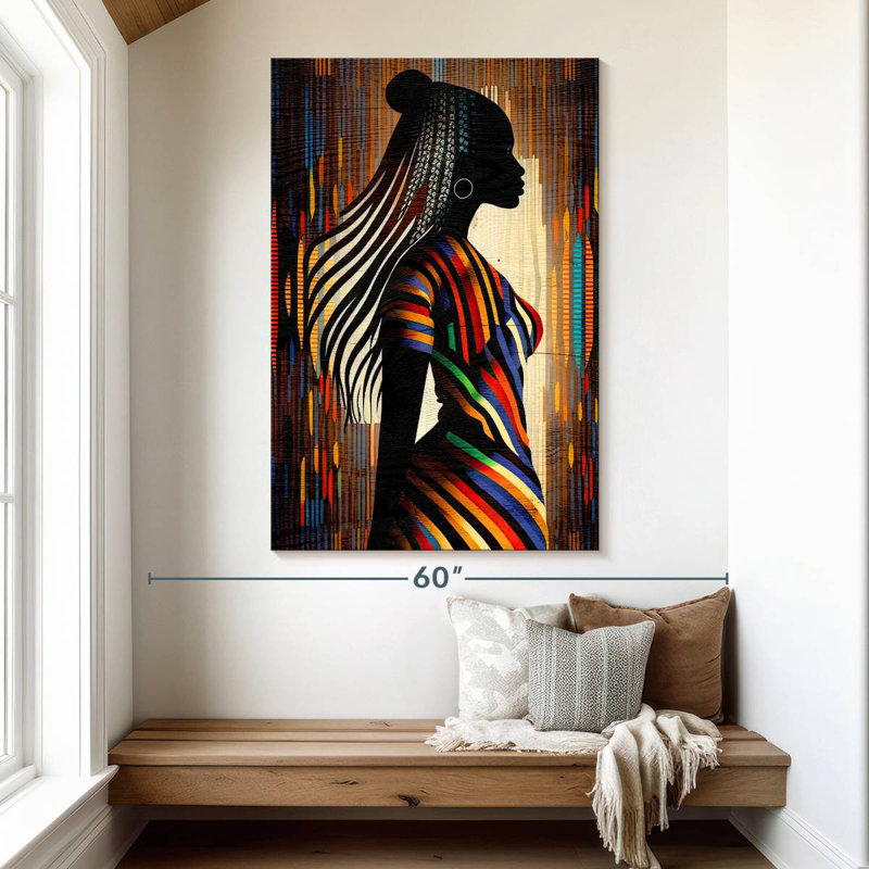 Leisha African Stripes, 51" H x 34" W