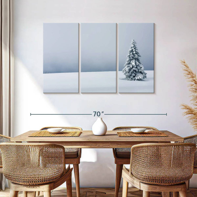 Harnek Snowy Tree, 36" H x 57" W