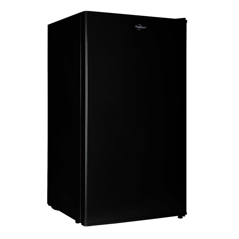 Koolatron Compact Fridge with Freezer, 3.2 Cu Ft, Black