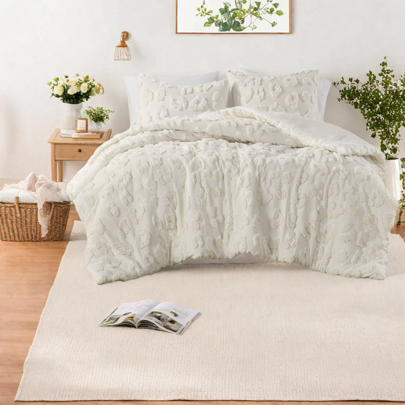 Ensembles de literie en polyester doux, motif chenille animal, simple / simple TG