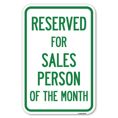 Reserved For Salesperson Of The Month/23174