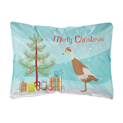  Coussin intérieur / extérieur Indian Runner Duck Christmas