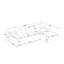 Canapé d'angle modulaire en velours côtelé en forme de L, canapé infonuagique à compression avec larges accoudoirs-305051196