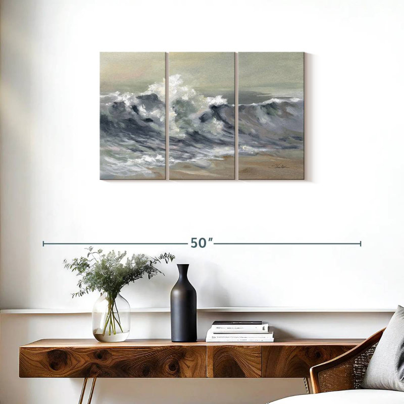 Senne Serene Splashing Wave, 20" H x 33" W