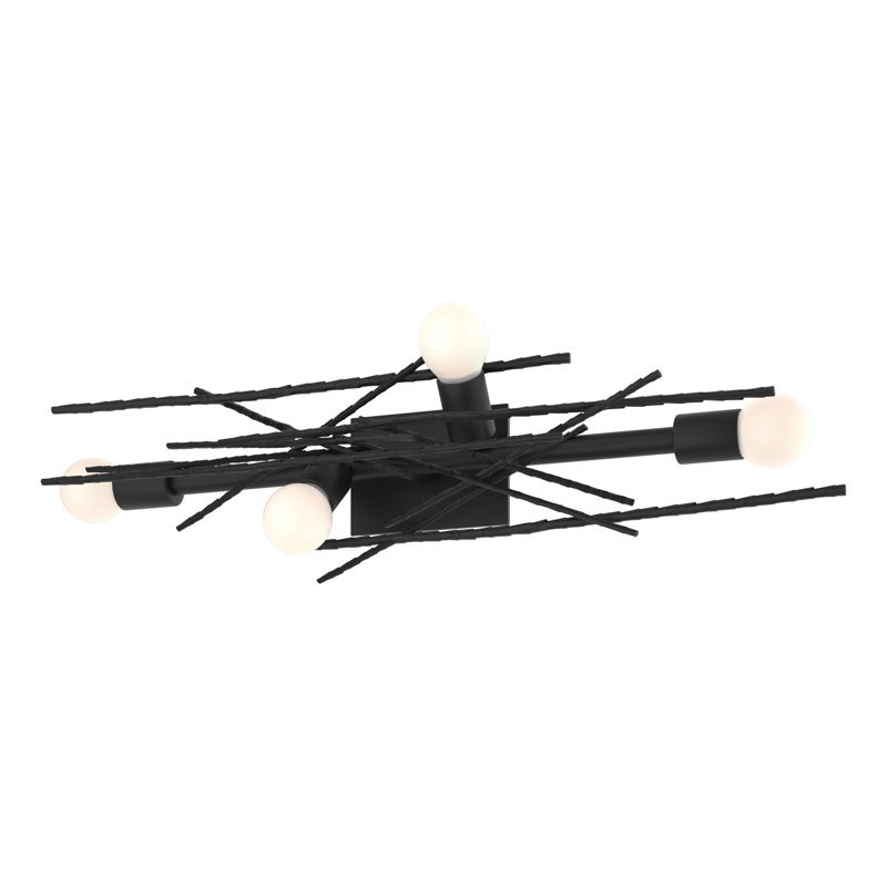Brindille Steel Armed Sconce, Black