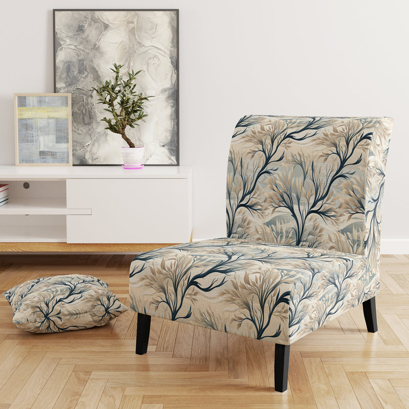 Fauteuil de chambre rembourré gris