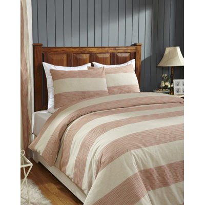 Hampton Modern & Contemporary Cotton Striped Duvet Cover