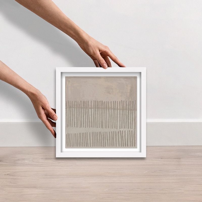 Minimal Fence II Print by Oliver Gal, 25.5"H x 25.5"W, White Shadowbox