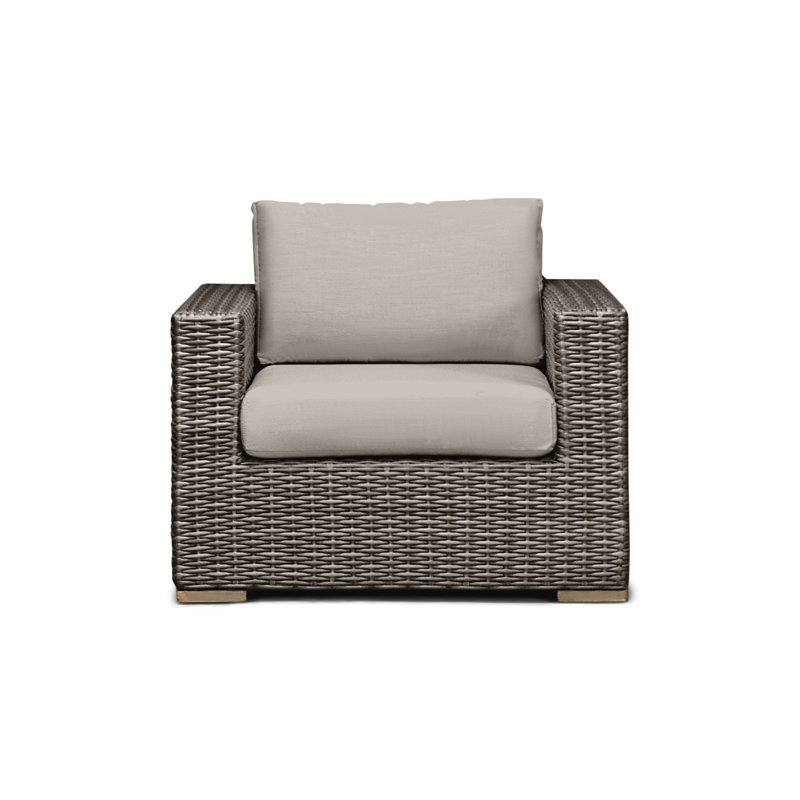 Dune Outdoor Lounge Chair, Cast Silver Sunbrella®