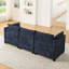 Canapé modulaire Comfy Cloud avec 2 repose-pieds, canapé-lit en chenille et coussins décoratifs