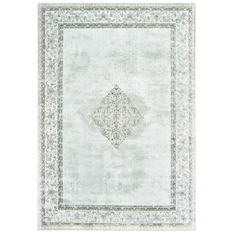 Tapis oriental argenté Sewell, Rectangle 1 pi 11 po x 3 pi 3 po