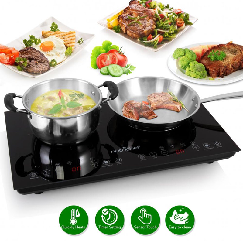 Plaque chauffante double à induction NutriChef