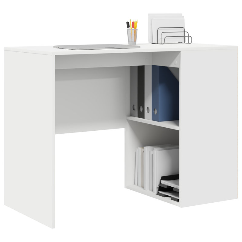 Writing Desk Engineered Wood Medium Writing Desk, White
