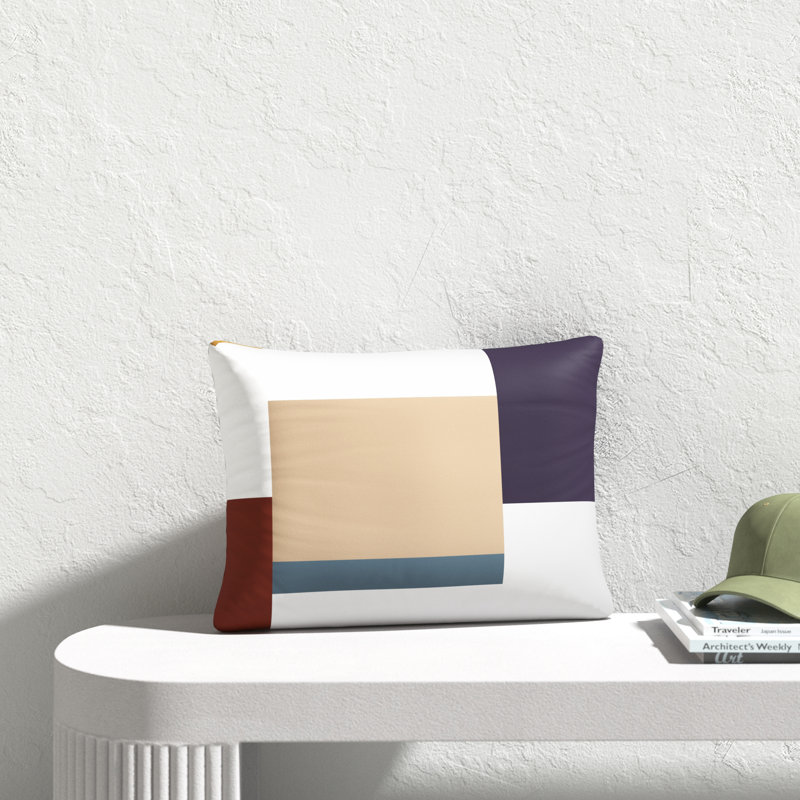 Salud 20" W Reversible Geometric Lumbar Pillow