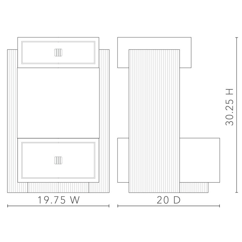 Warren 2-Drawer End Table