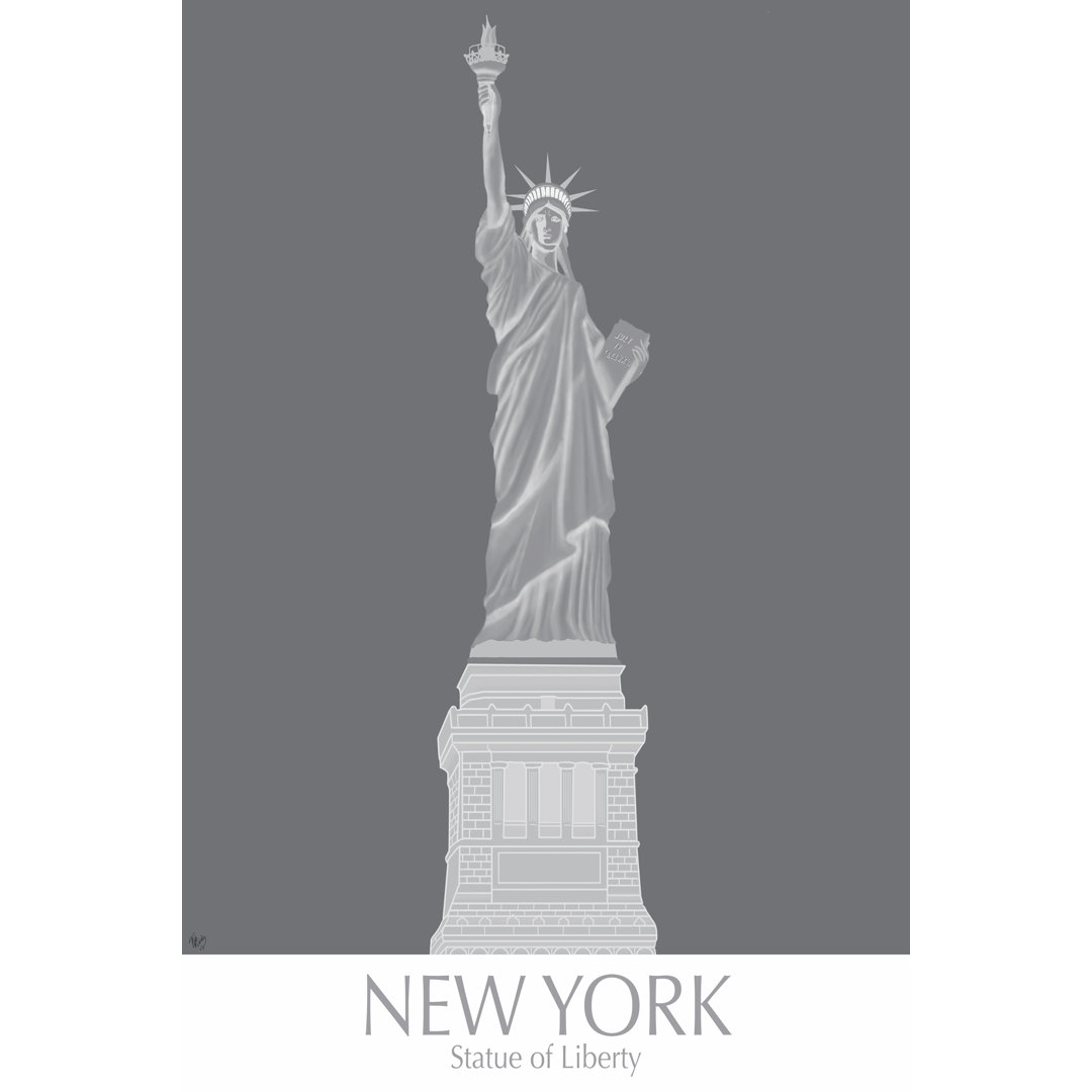 New York Statue Of Liberty Monochrome
