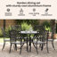 6 - Person Patio Dining Set with Square Table-1537397196
