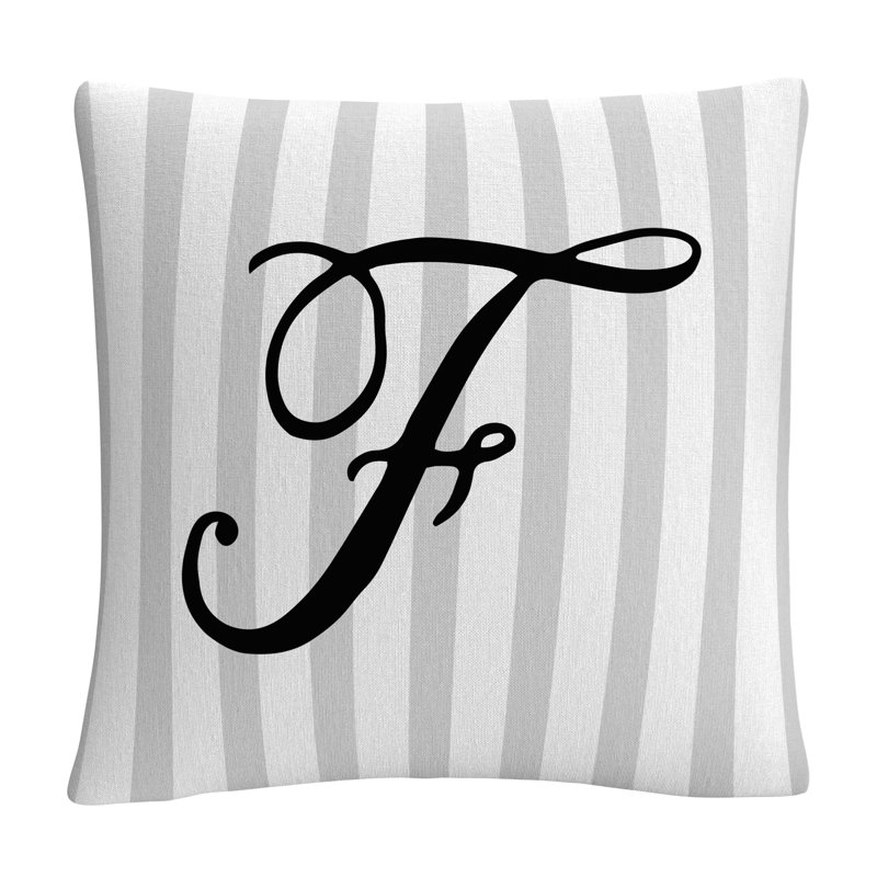 Coussin décoratif à rayures ABC, F
