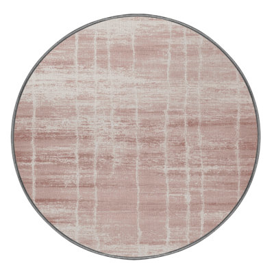 Machine Washable Abstract Gray Area Rug
