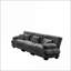 Canapé modulaire en chenille 3 places à assise profonde et modulaire pour salon, appartement, studio, bureau | Gris ardoise | Chenille-516701968