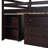 Low Study Full Loft Bed With Cabinet-2099170770
