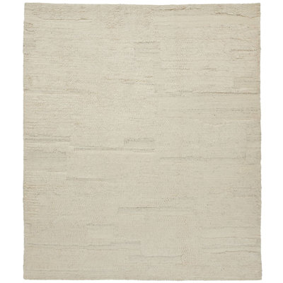 Pure Textures Hand Knotted Wool Abstract Area Rug in Neutral