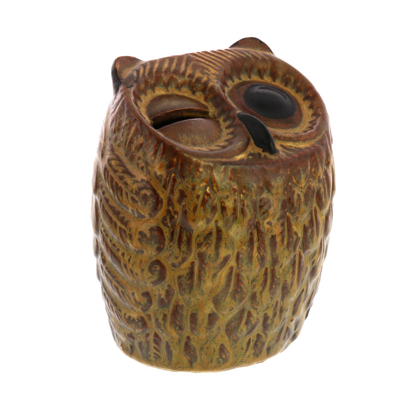 Laszlo Ceramic Owl Coin Bank