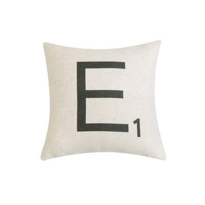 Letter-E1 With Polyester Insert Pillow