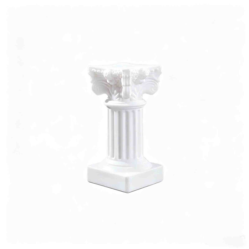3 bougeoirs colonne en résine romaine blanche style piliers bougeoirs pour accessoires de photographie de décoration intérieure
