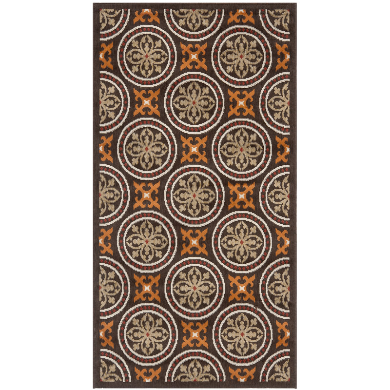 Tapis oriental d'intérieur / extérieur Coucou Performance, Rectangle 2 pi 7 po x 5 pi